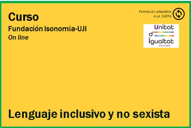 Curso Lenguaje inclusivo y no sexista. Curso técnico